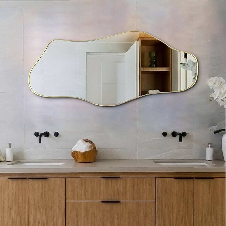 Amazon.com: DAOYIJIAJU Irregular Mirror, Asymmetrical